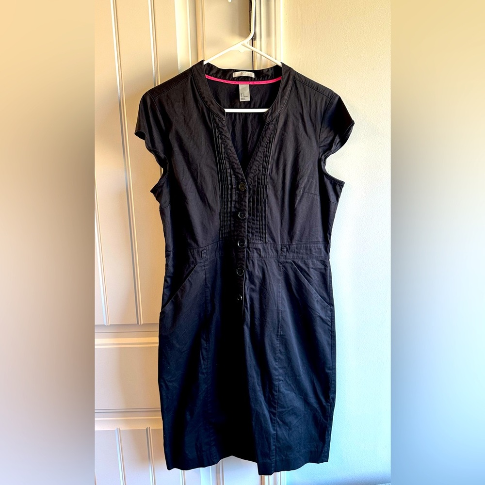 Black dress: cotton: size XL-wears like a Medium!